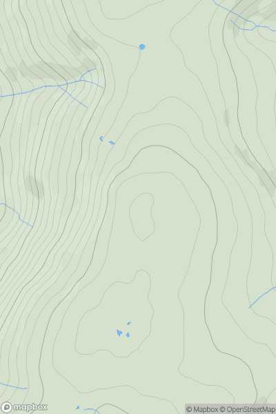 Thumbnail image for Wether Hill [Lake District E] [NY455167] showing contour plot for surrounding peak